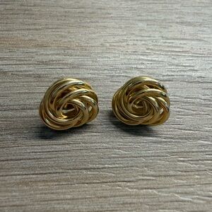 Vintage Gold Knot Earrings